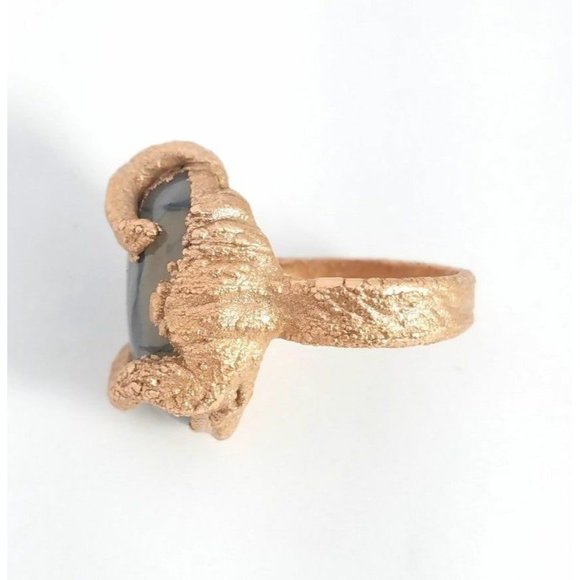 Tentacle copper agate Ring size 6.5 fantasy ring - Picture 4 of 12